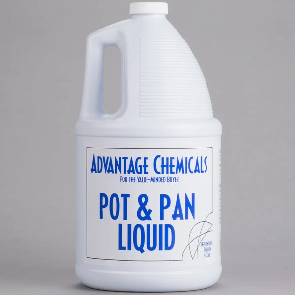 Advantage Chemicals 1 Gallon / 128 Oz. Pot & Pan Liquid Detergent 4 Advantage Chemicals 1 Gallon / 128 Oz. Pot & Pan Liquid Detergent - Image 2