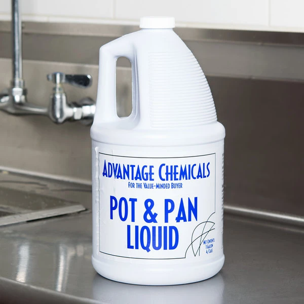 Advantage Chemicals 1 Gallon / 128 Oz. Pot & Pan Liquid Detergent 3 Advantage Chemicals 1 Gallon / 128 Oz. Pot & Pan Liquid Detergent
