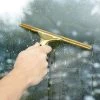 Unger® Unger GS250 GoldenClip 10" Window Squeegee With Brass Handle 2 Unger® Unger GS250 GoldenClip 10" Window Squeegee With Brass Handle -Carlisle Shop 1033953