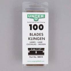 Unger® Unger SRB30 1 1/2" Stainless Steel Replacement Blades - 100/Pack -Carlisle Shop 1035473