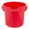 Rubbermaid FG261400RED BRUTE 14 Qt. Red Round Bucket -Carlisle Shop 1684236