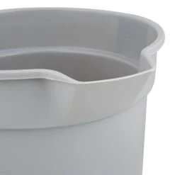 Rubbermaid FG296300GRAY BRUTE 10 Qt. Gray Round Bucket 11 Rubbermaid FG296300GRAY BRUTE 10 Qt. Gray Round Bucket -Carlisle Shop 1684300