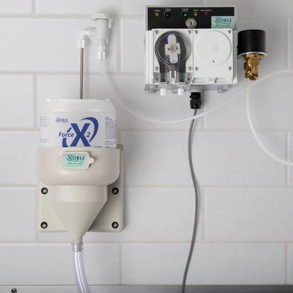 Noble Chemical Force X2 8 Lb. / 128 Oz. Solid Dish Machine Detergent - 2/Case 5 Noble Chemical Force X2 8 Lb. / 128 Oz. Solid Dish Machine Detergent - 2/Case - Image 3