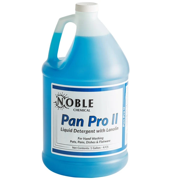 Noble Chemical Pan Pro II 1 Gallon / 128 Oz. Pot & Pan Detergent With Lanolin 4 Noble Chemical Pan Pro II 1 Gallon / 128 Oz. Pot & Pan Detergent With Lanolin - Image 2