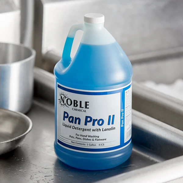 Noble Chemical Pan Pro II 1 Gallon / 128 Oz. Pot & Pan Detergent With Lanolin 3 Noble Chemical Pan Pro II 1 Gallon / 128 Oz. Pot & Pan Detergent With Lanolin