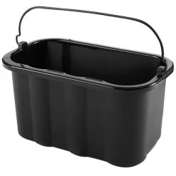 Rubbermaid FG9T8200BLA 10 Qt. Black Heavy Duty Pail