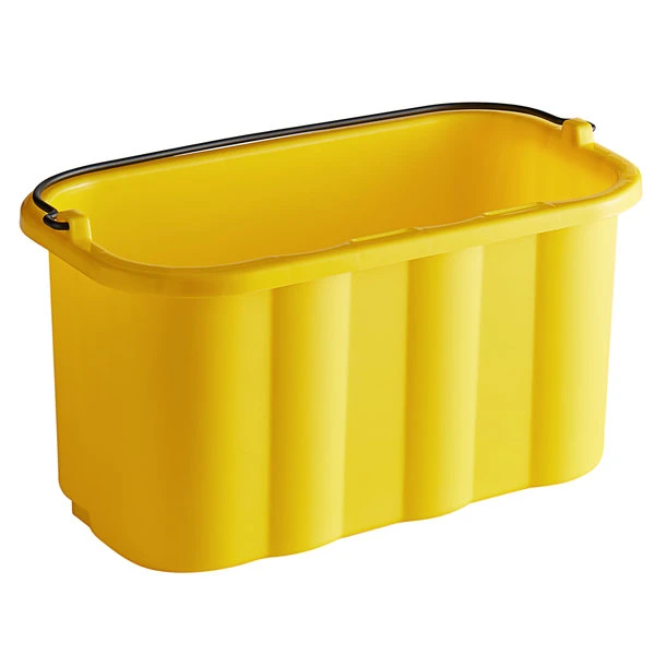 Rubbermaid FG9T8200YEL 10 Qt. Yellow Heavy Duty Pail 5 Rubbermaid FG9T8200YEL 10 Qt. Yellow Heavy Duty Pail - Image 3