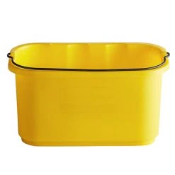 Rubbermaid FG9T8200YEL 10 Qt. Yellow Heavy Duty Pail 9 Rubbermaid FG9T8200YEL 10 Qt. Yellow Heavy Duty Pail -Carlisle Shop 1946259