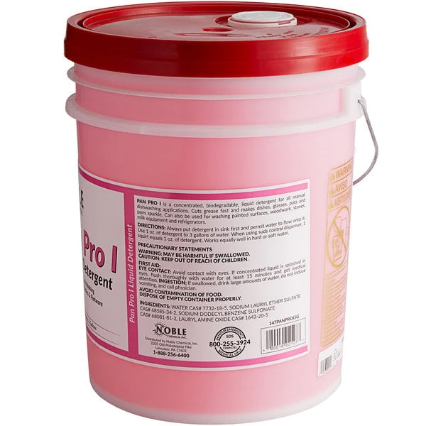Noble Chemical Pan Pro I 5 Gallon / 640 Oz. Pot & Pan Soap 4 Noble Chemical Pan Pro I 5 Gallon / 640 Oz. Pot & Pan Soap - Image 2
