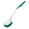 The Libman Company Libman 10 White Long Handle Scrub / Utility Brush With Scraper Edge - 6/Pack -Carlisle Shop 2109785