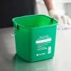 San Jamar KP196KCGN 6 Qt. Green Cleaning Kleen-Color Pail -Carlisle Shop 2130622