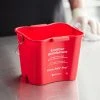 San Jamar KPP97RD 3 Qt. Red Sanitizing Kleen-Pail Pro -Carlisle Shop 2130629