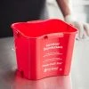 San Jamar KPP196RD 6 Qt. Red Sanitizing Kleen-Pail Pro Bucket -Carlisle Shop 2131170