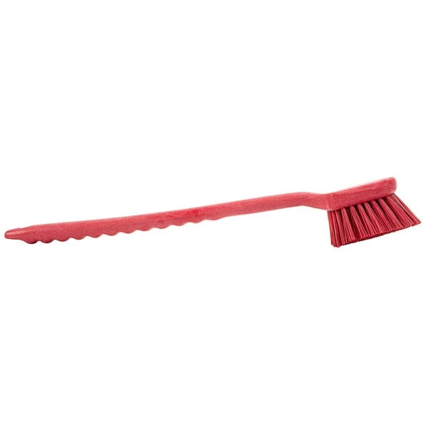 Carlisle 40501EC05 Sparta 20" Red Floating Utility / Pot Scrub Brush 4 Carlisle 40501EC05 Sparta 20" Red Floating Utility / Pot Scrub Brush - Image 2
