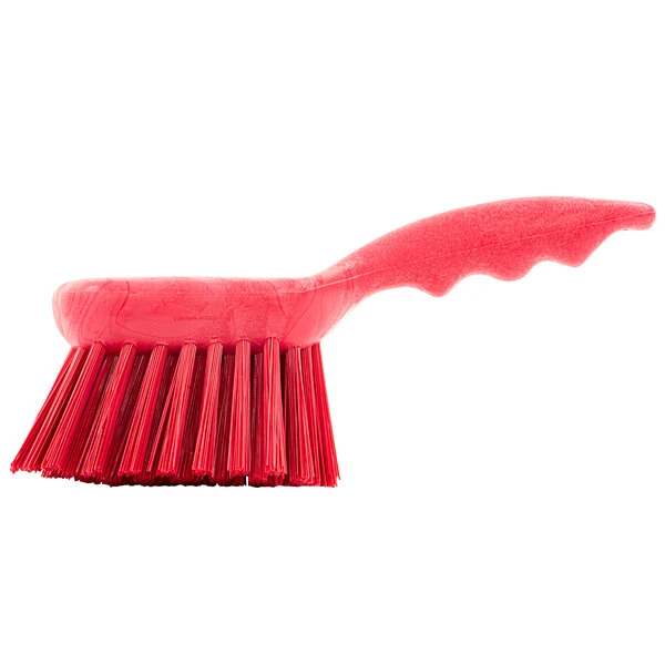 Carlisle 40541EC05 Sparta Spectrum 8" Red General Clean Up / Pot Scrub Brush 4 Carlisle 40541EC05 Sparta Spectrum 8" Red General Clean Up / Pot Scrub Brush - Image 2