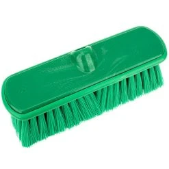 Carlisle 40050EC09 Sparta Flo Thru 9 1/2" Green Flagged Vehicle And Wall Cleaning Brush