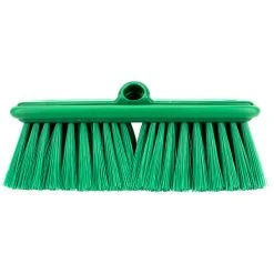 Carlisle 40050EC09 Sparta Flo Thru 9 1/2" Green Flagged Vehicle And Wall Cleaning Brush -Carlisle Shop 2177803