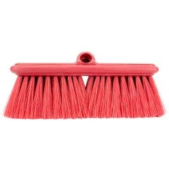 Carlisle 40050EC05 Sparta Flo Thru 9 1/2" Red Flagged Vehicle And Wall Cleaning Brush -Carlisle Shop 2177807