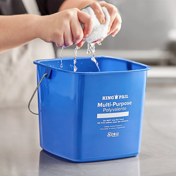 Noble Products King-Pail 6 Qt. Blue Cleaning Pail 3 Noble Products King-Pail 6 Qt. Blue Cleaning Pail