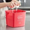 Noble Products King-Pail 8 Qt. Red Sanitizing Pail -Carlisle Shop 2220885