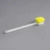 Lavex Janitorial 20" Yellow Polyester Floating Utility / Pot Scrub Brush -Carlisle Shop 2324888