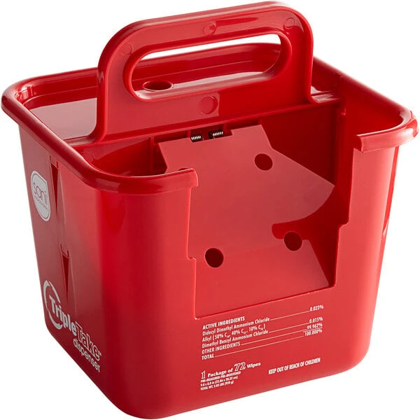 Sani Professional 924BKT1 Red Triple Take Dispenser 3 Sani Professional 924BKT1 Red Triple Take Dispenser