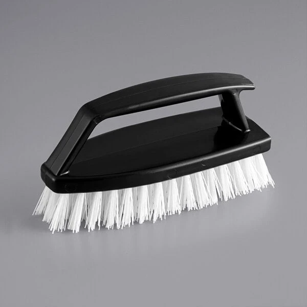 Lavex Janitorial 6" Black Iron Scrub Brush 4 Lavex Janitorial 6" Black Iron Scrub Brush - Image 2