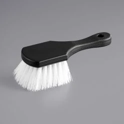 Choice 8" Black Polypropylene Utility / Pot Scrub Brush 7 Choice 8" Black Polypropylene Utility / Pot Scrub Brush -Carlisle Shop 2398500
