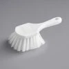 Lavex Janitorial 8" White Nylon Floating Utility / Pot Scrub Brush -Carlisle Shop 2404284