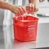 Noble Products 3 Qt. Red Sanitizing Pail 1 Noble Products 3 Qt. Red Sanitizing Pail -Carlisle Shop 2414347