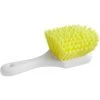 Lavex Janitorial 8" Yellow Polyester Floating Utility / Pot Scrub Brush -Carlisle Shop 2454704