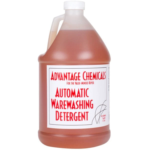Advantage Chemicals 1 Gallon / 128 Oz. Liquid Dish Washing Machine Detergent - 4/Case 4 Advantage Chemicals 1 Gallon / 128 Oz. Liquid Dish Washing Machine Detergent - 4/Case - Image 2