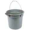 Continental 8114GY Huskee 14 Qt. Gray Round Utility Bucket -Carlisle Shop 554097