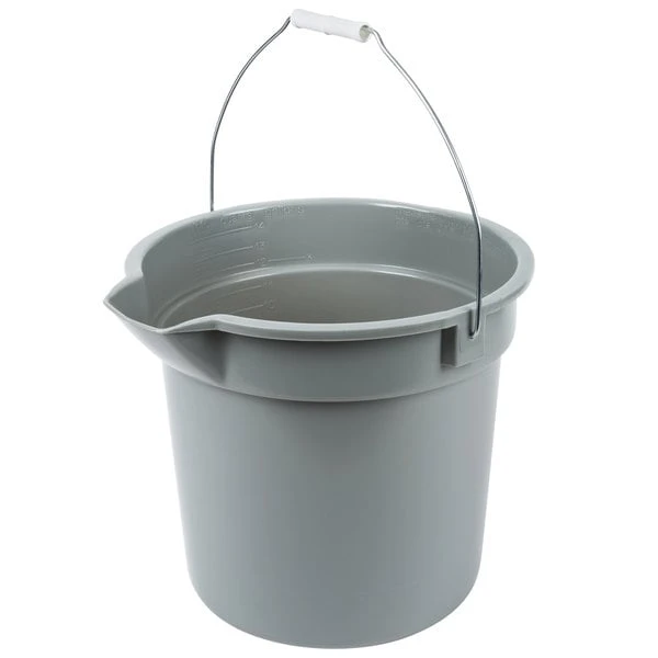 Continental 8114GY Huskee 14 Qt. Gray Round Utility Bucket 3 Continental 8114GY Huskee 14 Qt. Gray Round Utility Bucket
