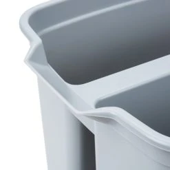 Rubbermaid FG262888GRAY 19 Qt. Divided Gray Bucket -Carlisle Shop 555016