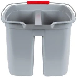 Rubbermaid FG262888GRAY 19 Qt. Divided Gray Bucket
