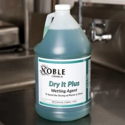 Noble Chemical 1 Gallon / 128 Oz. Dry It Plus Rinse Aid For High Temperature Dish Machines - 4/Case