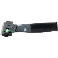 Unger® Unger EN100 ErgoTec Ninja 4" Black 2-in-1 Glass Scraper With Blade And Safety Cap -Carlisle Shop 834056