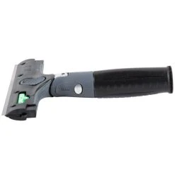 Unger® Unger EN150 ErgoTec Ninja 6" Black 2-in-1 Glass Scraper With Blade And Safety Cap -Carlisle Shop 834118