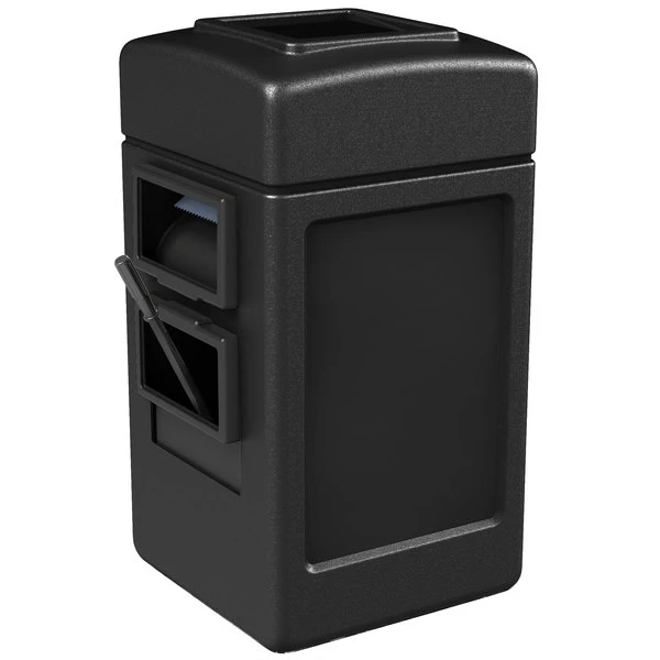 Commercial Zone 755101 28 Gallon Islander Series Black Harbor Square 1 Waste Container With Towel Dispenser, Squeegee, And Windshield Wash Station 3 Commercial Zone 755101 28 Gallon Islander Series Black Harbor Square 1 Waste Container With Towel Dispenser, Squeegee, And Windshield Wash Station