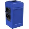 Commercial Zone 755104 28 Gallon Islander Series Blue Harbor Square 1 Waste Container With Towel Dispenser, Squeegee And Windshield Wash Station 2 Commercial Zone 755104 28 Gallon Islander Series Blue Harbor Square 1 Waste Container With Towel Dispenser, Squeegee And Windshield Wash Station -Carlisle Shop 984364