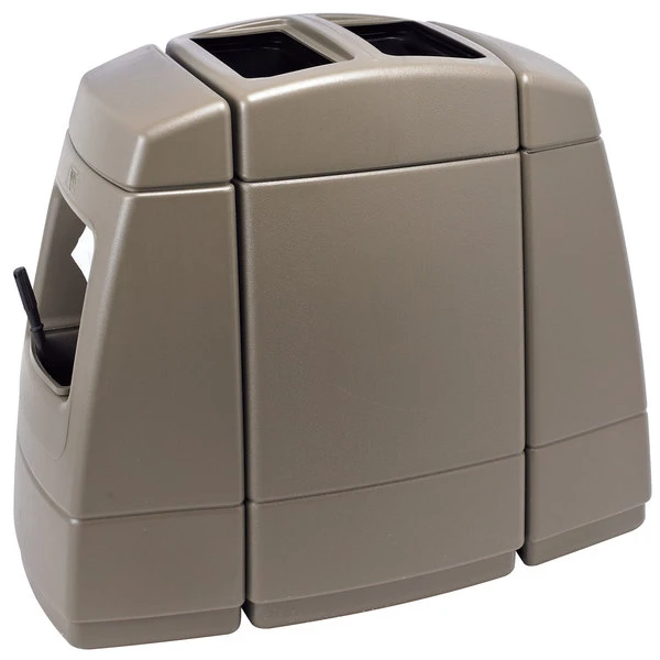 Commercial Zone 75824299 55 Gallon Islander Series Haven 2 Brown Rectangular Waste Container With 2 Paper Towel Dispensers, 2 Squeegees, And 2 Windshield Wash Stations 3 Commercial Zone 75824299 55 Gallon Islander Series Haven 2 Brown Rectangular Waste Container With 2 Paper Towel Dispensers, 2 Squeegees, And 2 Windshield Wash Stations